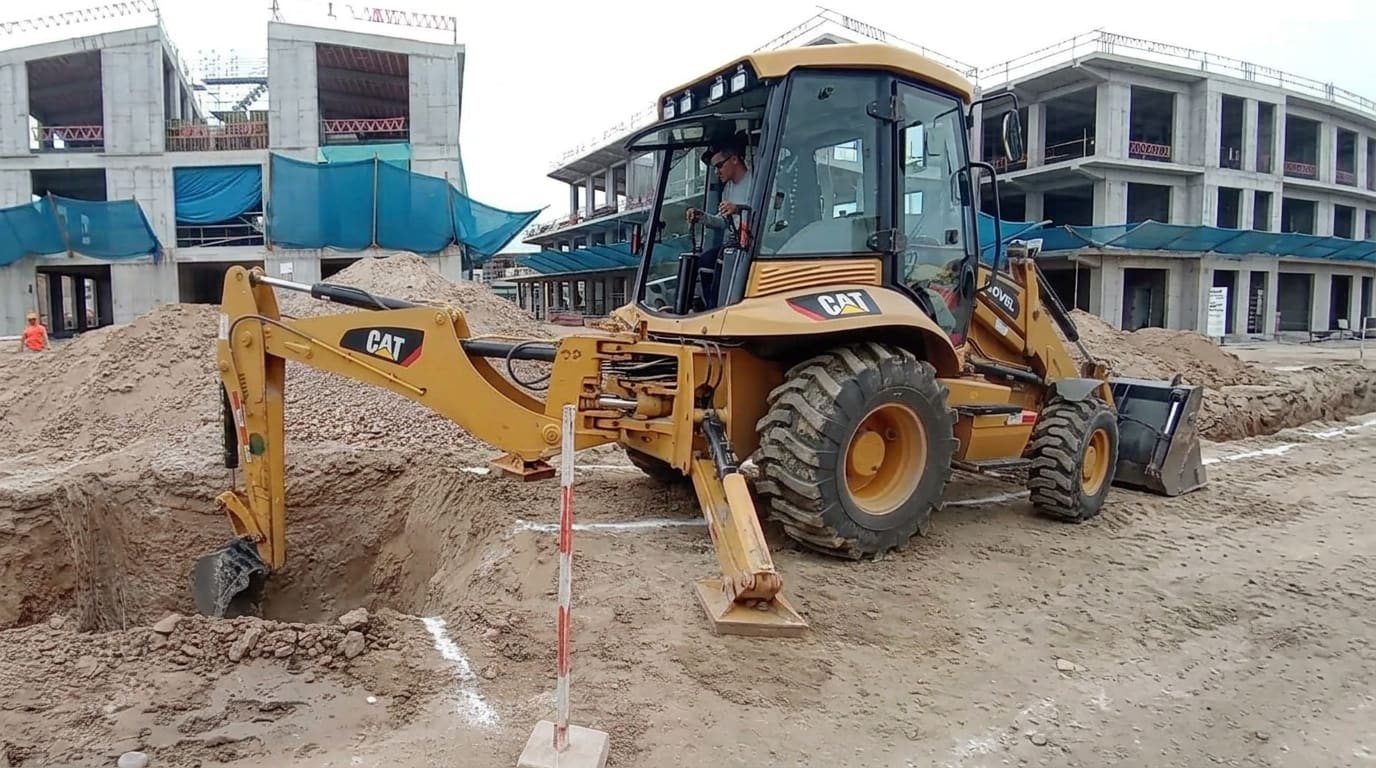 Alquiler de retroexcavadora CAT en Chiclayo