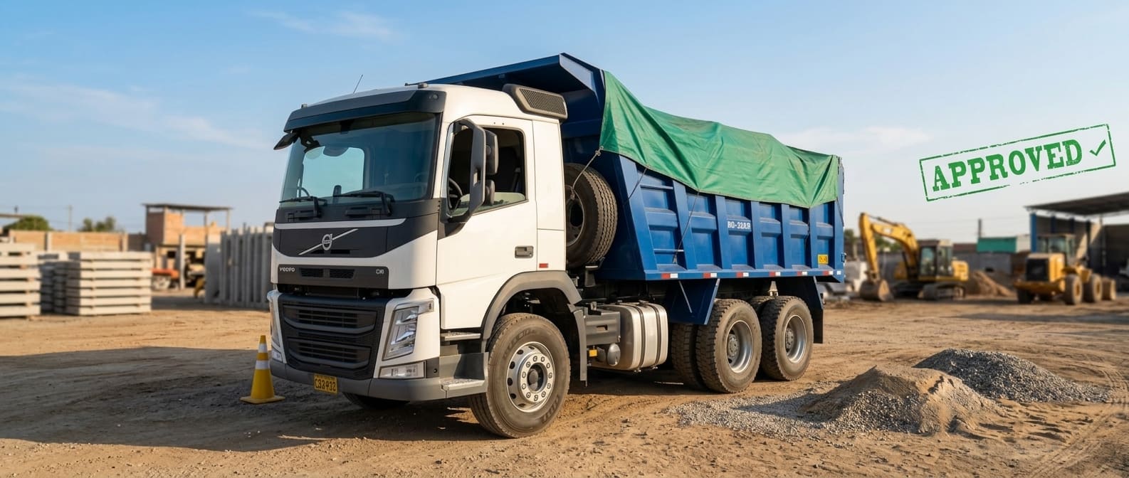 Volquetes Volvo para eliminación de desmonte